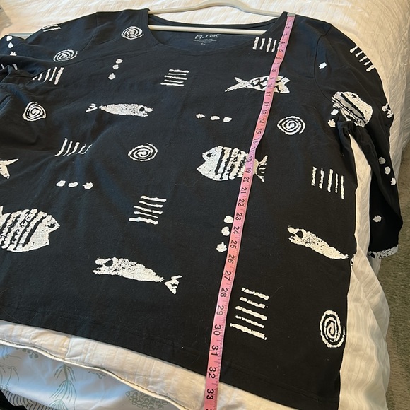 Vermont Country Store Top Graphic Tunic Top - Picture 7 of 9